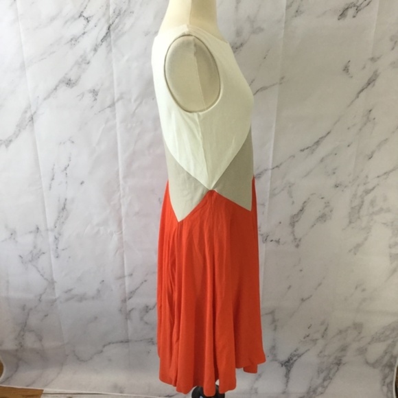 Anthro Maeve Cameroon Color Block Swing Dress - Picture 4 of 6